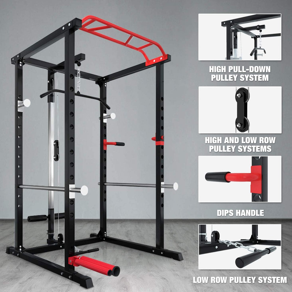 Gym Package 1 - Squat Rack + Bench + 245lb Iron + Barbell